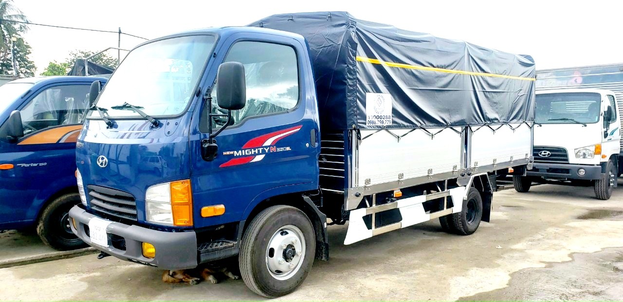 xe tải mighty N250SL thùng bửng nhôm