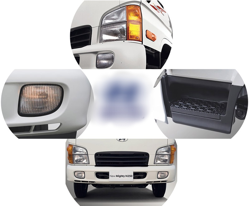 hệ thống đèn chiếu sáng xe tải Hyundai n250